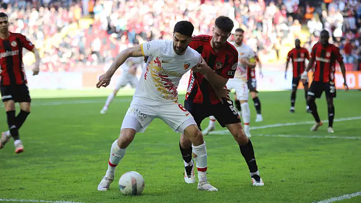 Kayserispor Gaziantep'ten eli boş döndü! Umutlar azalıyor...