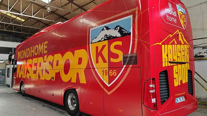 Kayserispor otobüsüne giydirme yapıldı