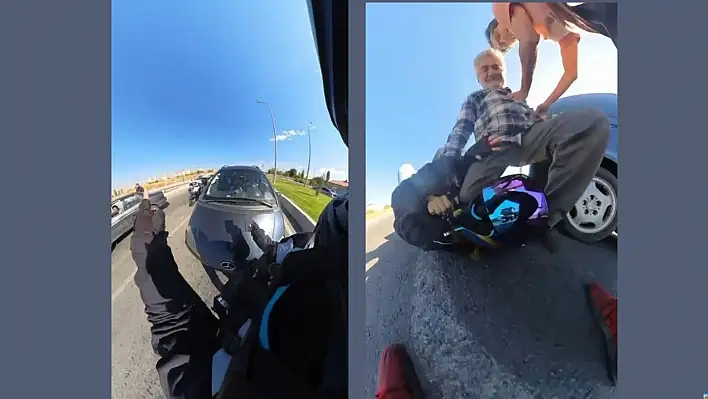 Kız arkadaşını darbeden sürücüyü darp etti