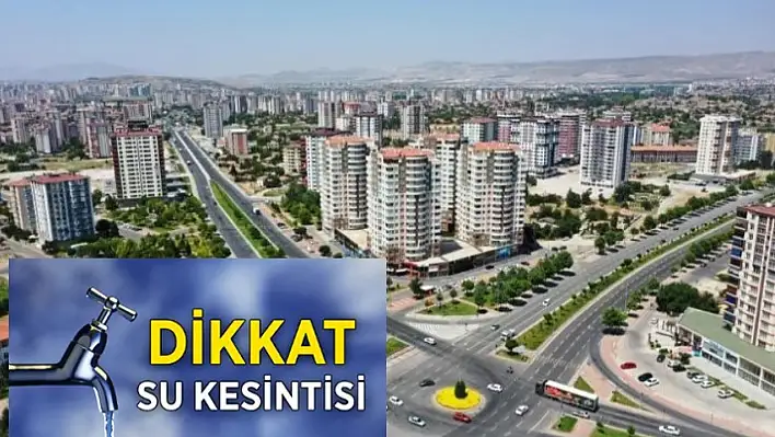 Kocasinan'da Su Kesintisi