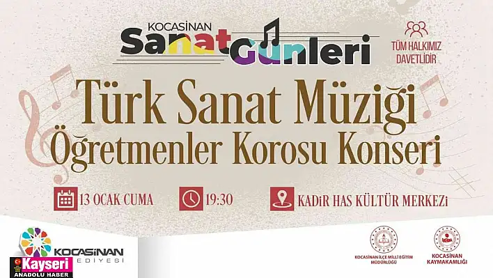 Kocasinan'da Türk Sanat Müziği Gecesi