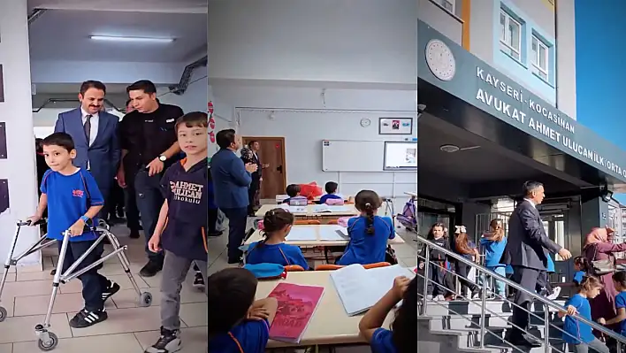 Kocasinan Kaymakamı Ermiş o çağrıya yanıtsız kalmadı! Minik gönüllere dokundu...