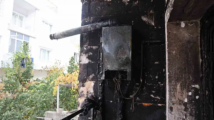 Nevşehir'de kombi yangınında komşunun kahramanlığı