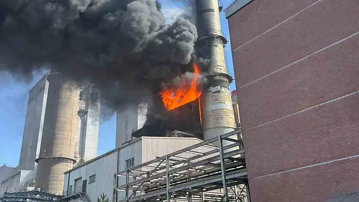 Konya Şeker'e bağlı Kangal Termik Santrali'nde yangın çıktı!