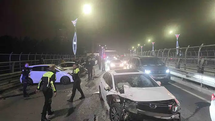 Köprü üzerinde zincirleme kaza: Çok sayıda yaralı var!