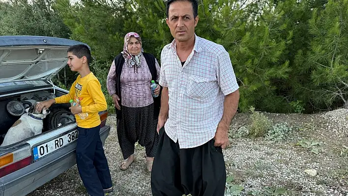 Kozan'daki orman yangını: Hayatlarını tehlikeye attılar