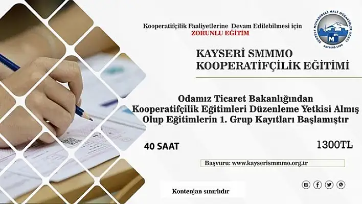 KSMMMO'dan  kooperatiflere eğitim