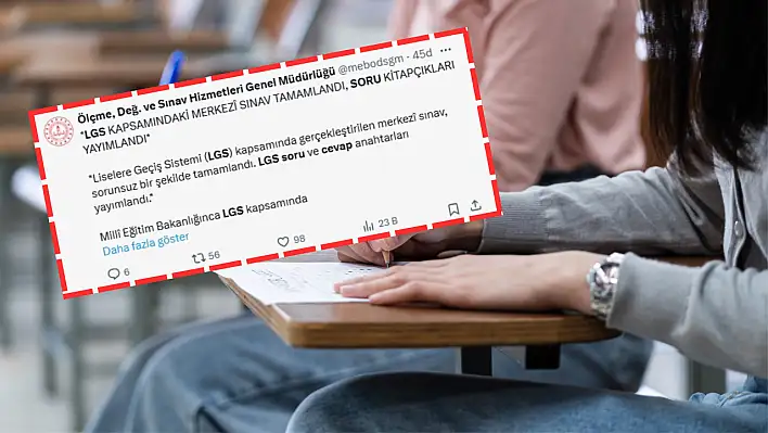 LGS tamamlandı: Soru kitapçıkları ve cevap anahtarları yayımlandı!