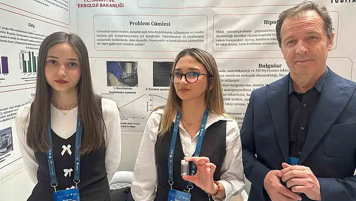 Kayseri'de lise öğrencileri kendilerini aşıyor: Nano parçacıklı stent ürettiler!