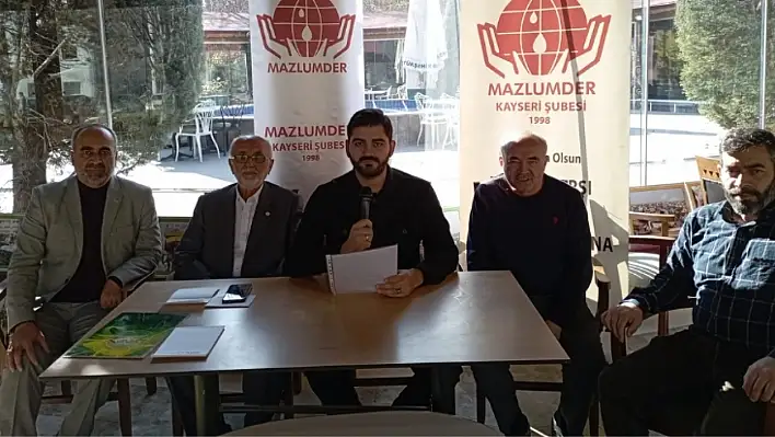 MAZLUMDER Kayseri: Savaşlar sürerken 'İnsan Hakları Günü' anlamını yitiriyor