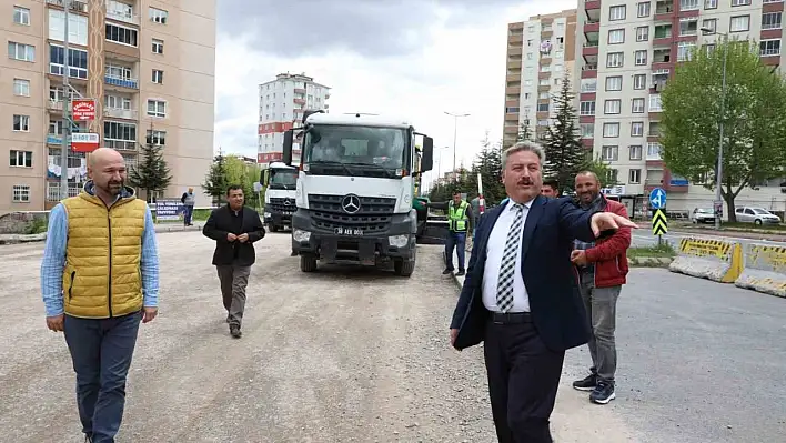 Melikgazi Belediyesi yol çalışmasında sona geldi