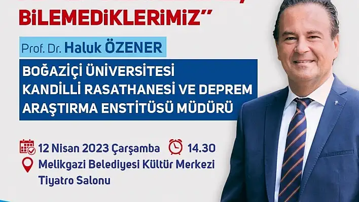 'Deprem ve afetler' konulu seminer düzenlenecek