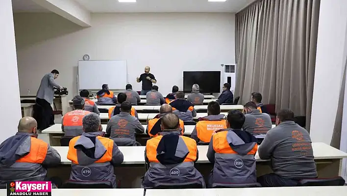 Melikgazi'de belediye-üniversite işbirliği ile personele eğitim veriliyor