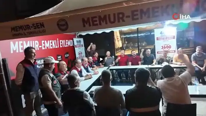Memur-Sen, 81 ilde eylem çadırı kurdu!