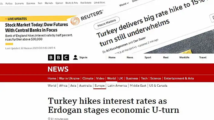 Merkez Bankası faiz kararı dünya basınında!