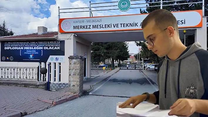 Merkez Mesleki ve Teknik Anadolu Lisesi'nde dikkat çeken yetenek: 'Her yere yazıyorum'