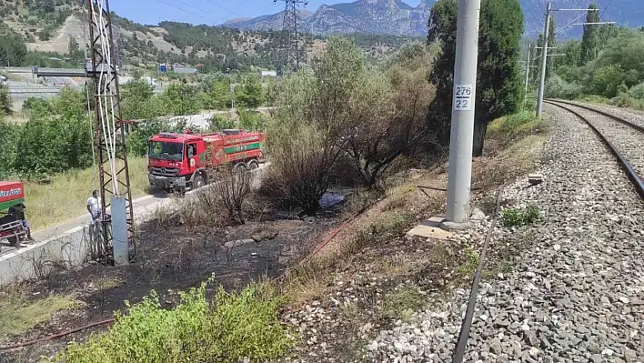 Mesire alanında çıkan yangın söndürüldü