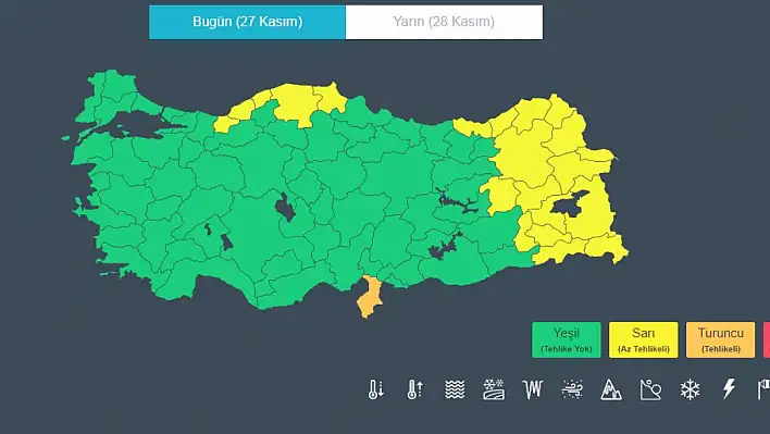 Meteoroloji 23 İl için Uyarı Verdi! - İşte o iller