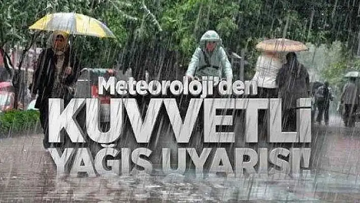 Meteoroloji'den Kayseri'ye Saatli Uyarı! Yağışlar Hangi Bölgelerde Etkili Olacak?