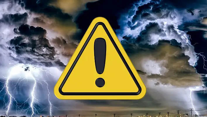 Meteoroloji Kayseri'yi sarı kodla uyardı: Dolu, fırtına ve yıldırıma dikkat!