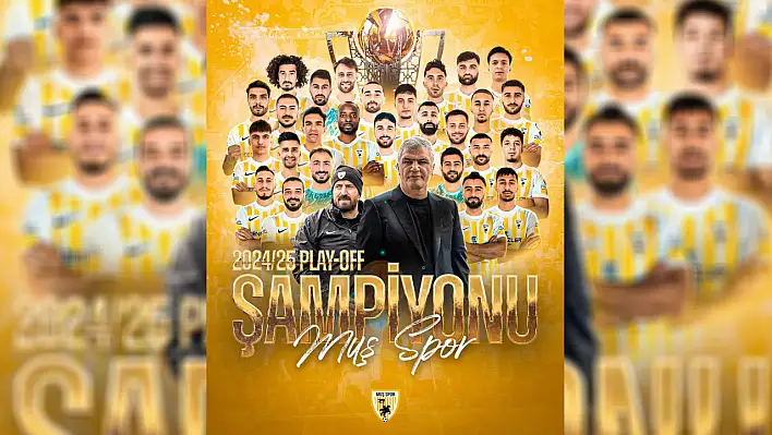 Muşspor'un şampiyonluk sevincine Kayserili futbolcu da ortak oldu!