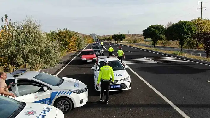 Nevşehir'de drone ile trafik denetimi yapıldı