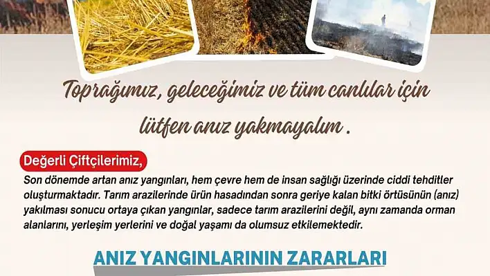 Anız Yakmak Toprağı Zehirliyor