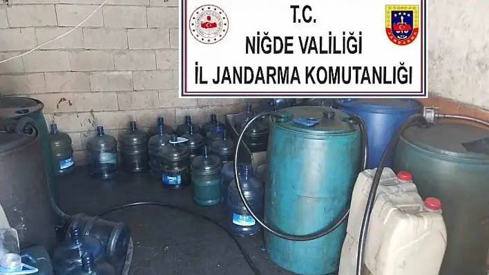 Niğde'de bin litre lisanssız akaryakıt ele geçirildi