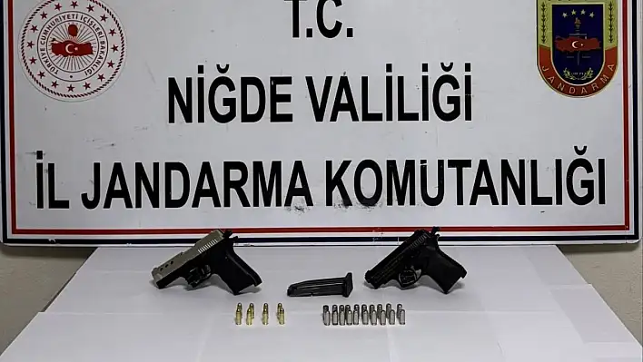 Niğde'de ruhsatsız silah ve uyuşturucu operasyonu...