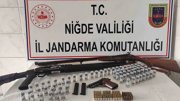 Niğde'de yasadışı silahlanmaya operasyon düzenlendi