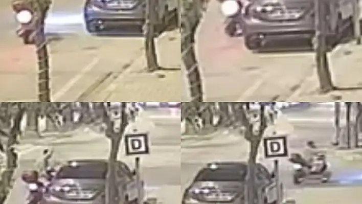 Park halindeki araca saldırdı polisi görünce kaçtı