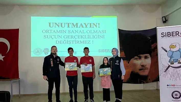 Öğrencilere siber güvenlik ve Ddjital tehlikelere karşı farkındalık eğitimi verildi