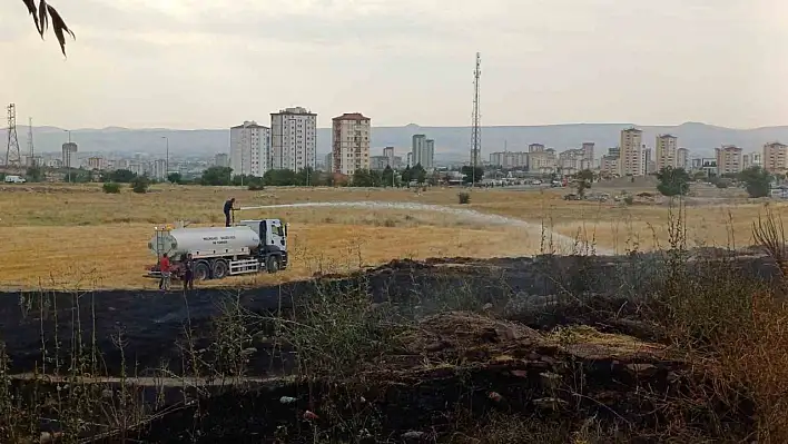 Kayseri'deki yangın büyümeden söndürüldü