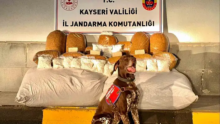 Kayseri-Malatya yolunda nefes kesen operasyon: 450 kilo!