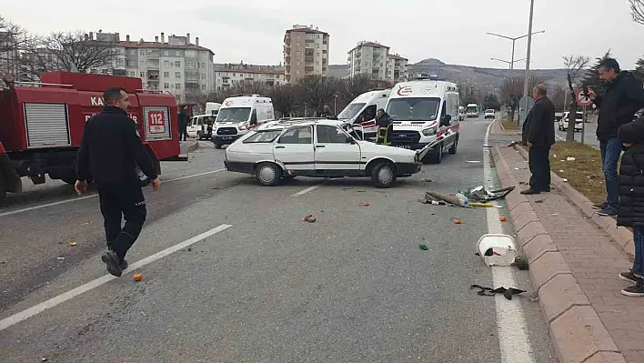 Kayseri'de korkunç çarpışma!