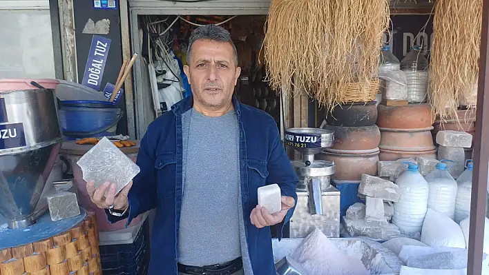 Pakistan'dan gelen tuz Kayseri'de yemeklere lezzet katıyor!