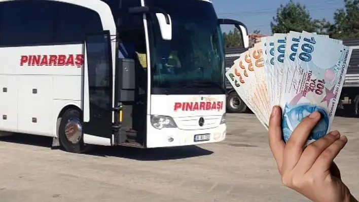 Pınarbaşı – Kayseri seferlerine yeni zam: Bilet fiyatları uçtu!