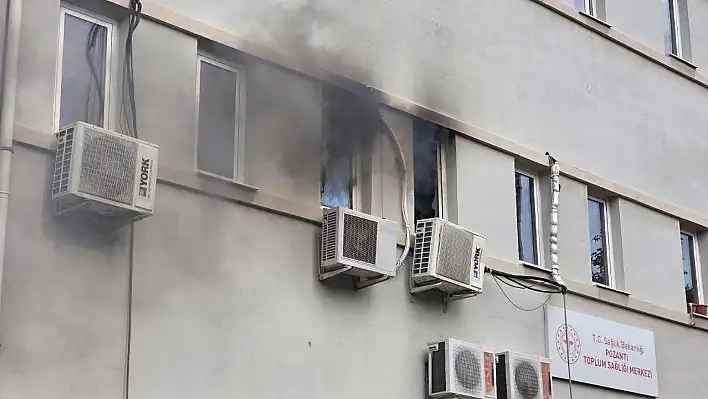 Pozantı Aile Sağlığı Merkezi'nde yangın çıktı