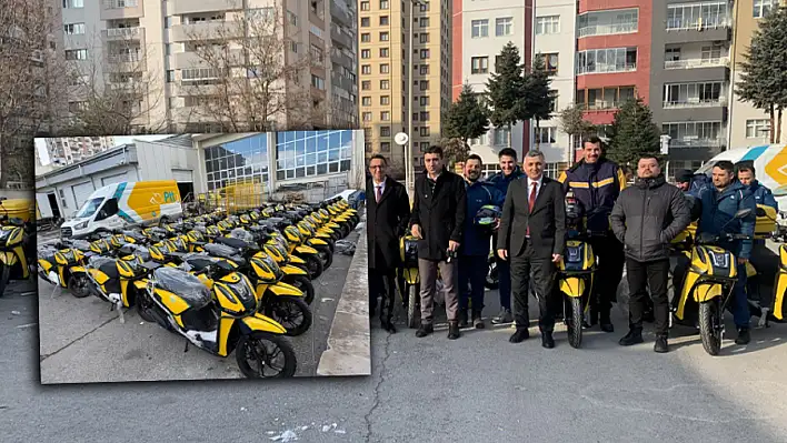 PTT Kayseri'de dağıtım seferberliği- 38 motosiklet sahada!