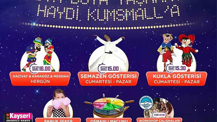 KUMSMALL AVM'de ramazan boyunca etkinlikler düzenlenecek