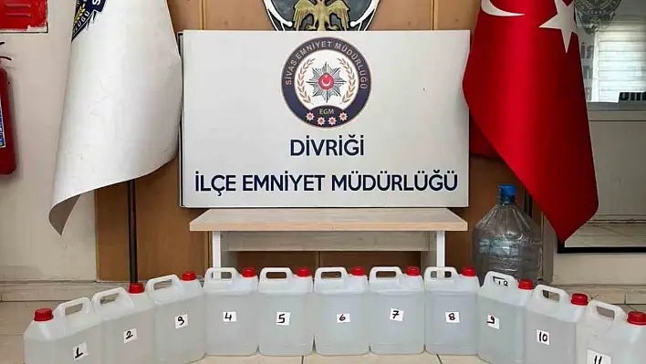 Emniyetten sahte alkollü içki operasyonu: Binlerce litre etil alkol ele geçirildi