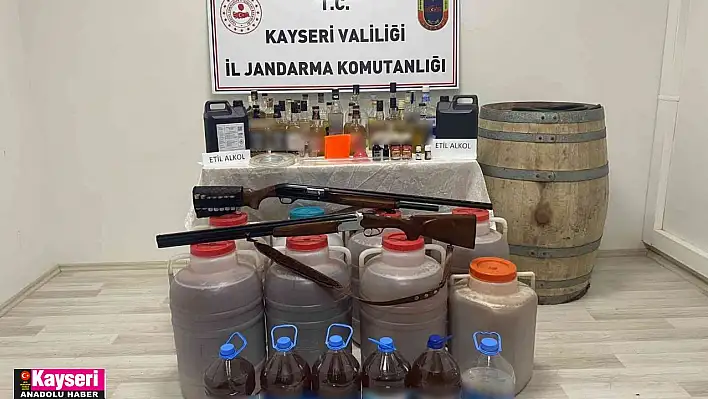 Sahte içki üretilen eve operasyon