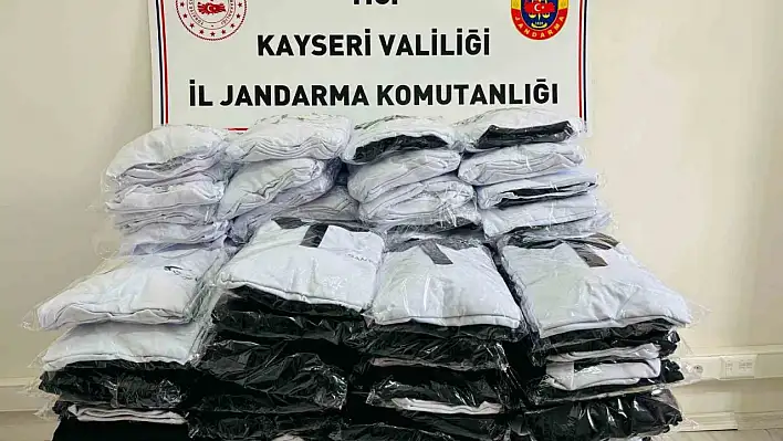 Kayseri'de sahte tişört operasyonu: Lacoste, Gant...
