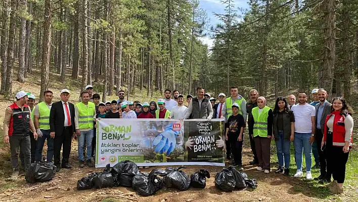 Saimbeyli ormanlarında temizlik yapıldı