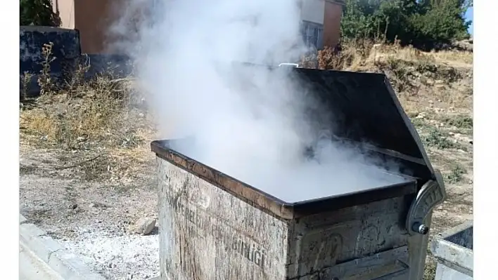 Sarız'da çöp konteynerleri için kritik uyarı! Patlama riski var