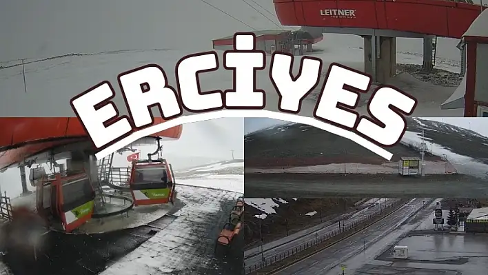 Sezon bitti derken Erciyes'te kar sürprizi! Bakın kaç santimetreyle geri döndü?