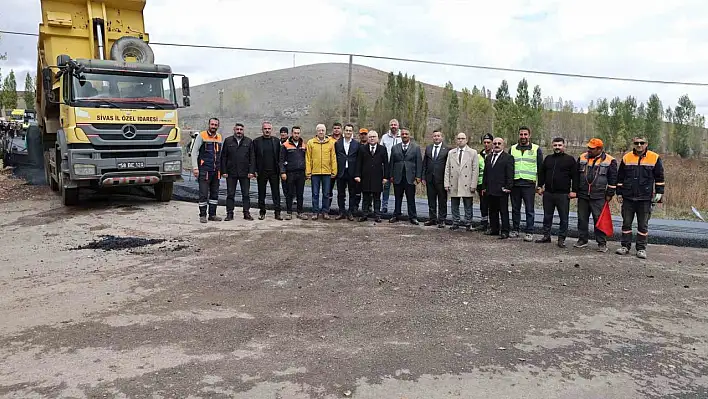 Sivas'ta bağlantı yolu yeniden yapılıyor!