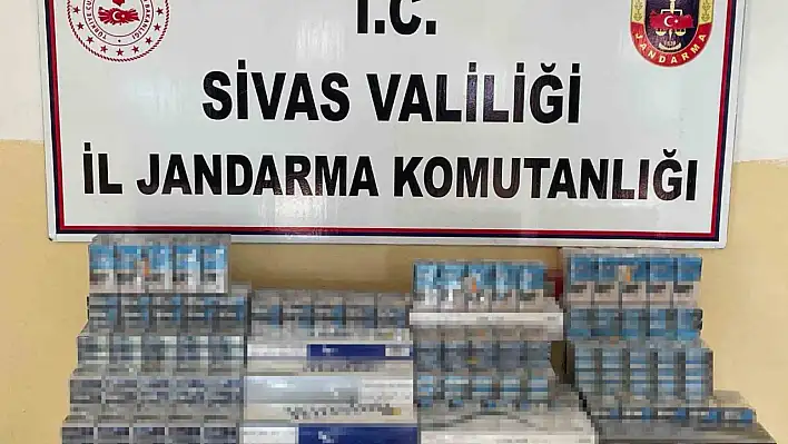 Sivas'ta 2 bin 510 paket kaçak sigara ele geçirildi