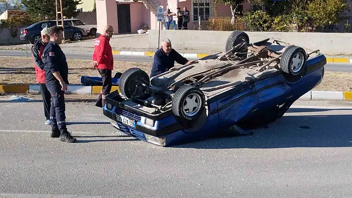 Suşehri'ndeki kaza ucuz atlatıldı