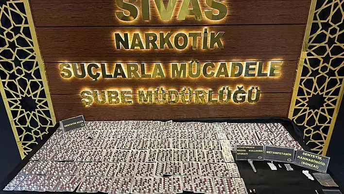 Sivas'ta uyuşturucu operasyonu! Aramalarda ele geçirilenler pes dedirtti